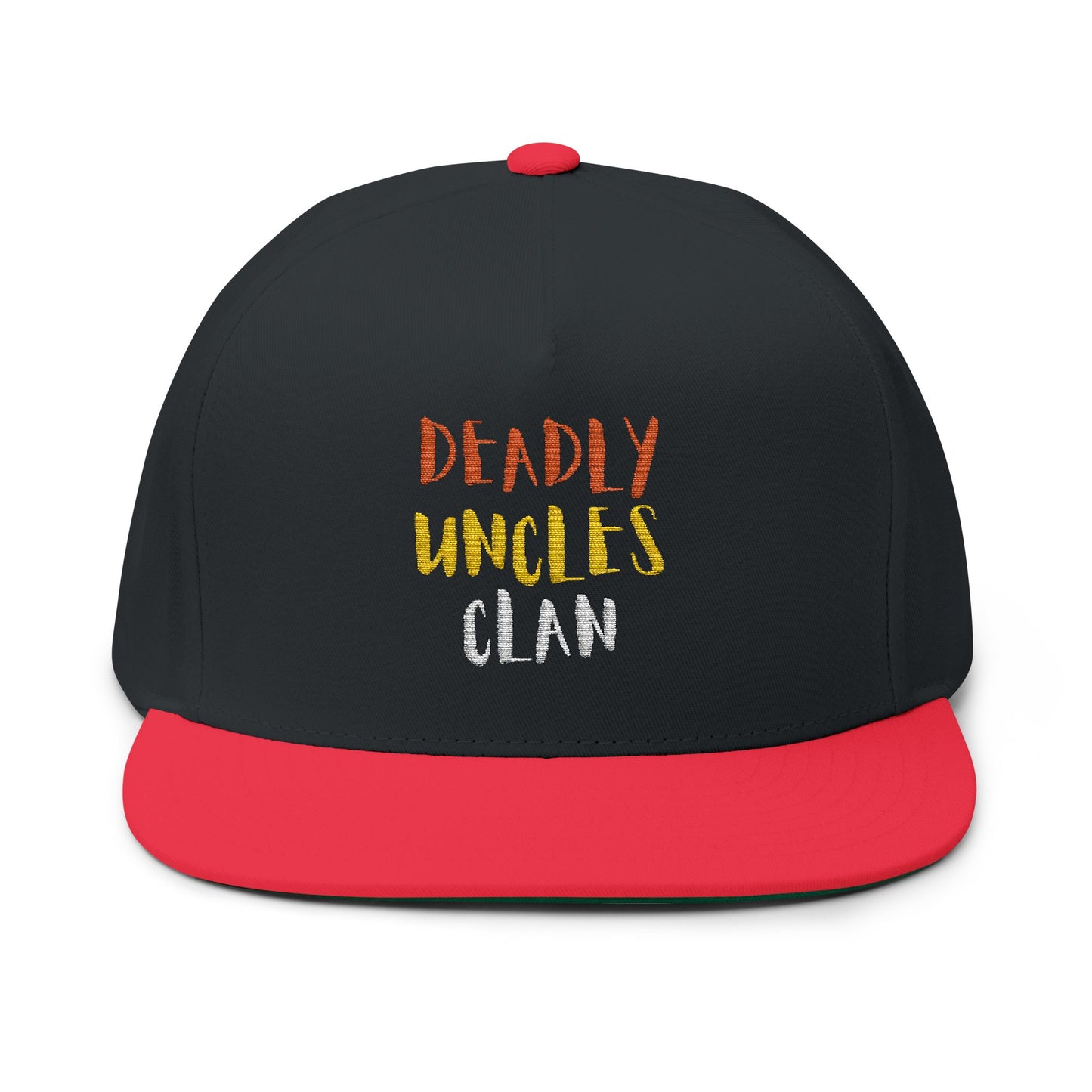 Flat Bill Cap — "Deadly Uncle's Clan" Embroidered Snapback Hat