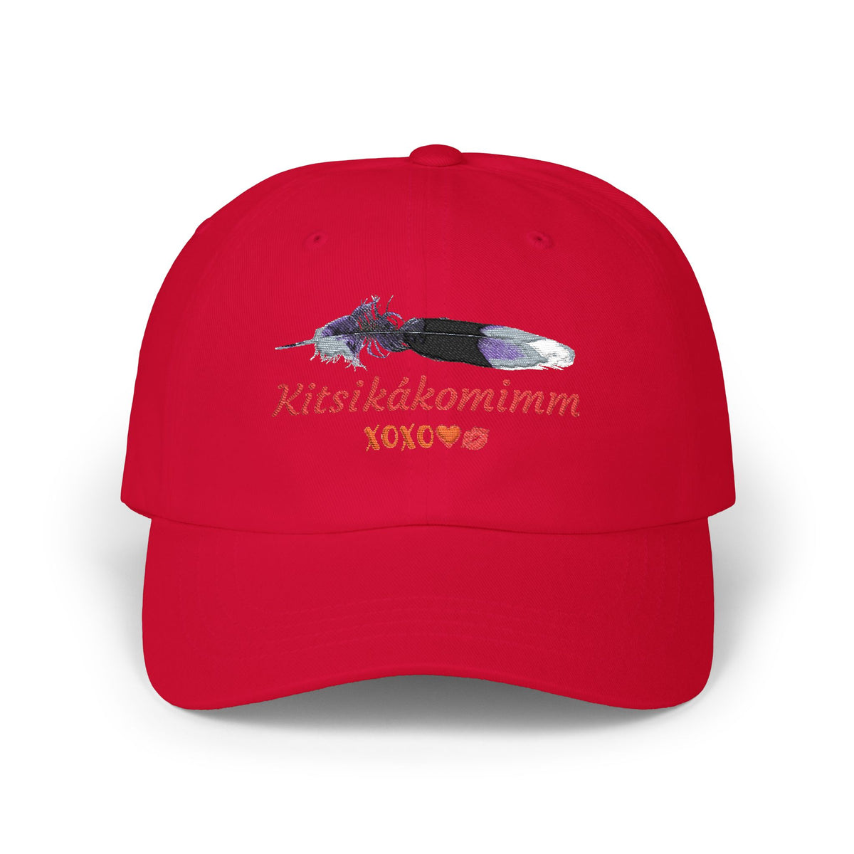 Kitsikákomimm Blackfoot word for “I Love You” Embroidery Dad Hat