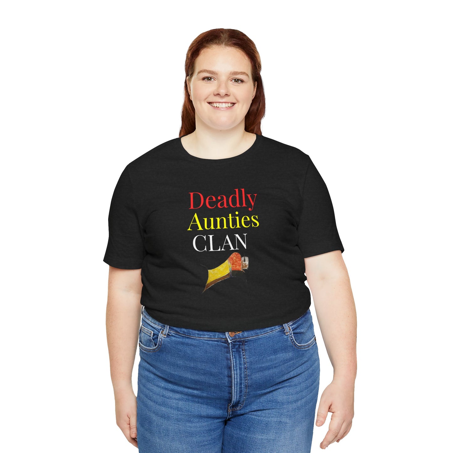 Deadly Aunties Clan - Blackfoot Ledger Art -  by Teague WestWolf GoodVoice - Unisex Tee