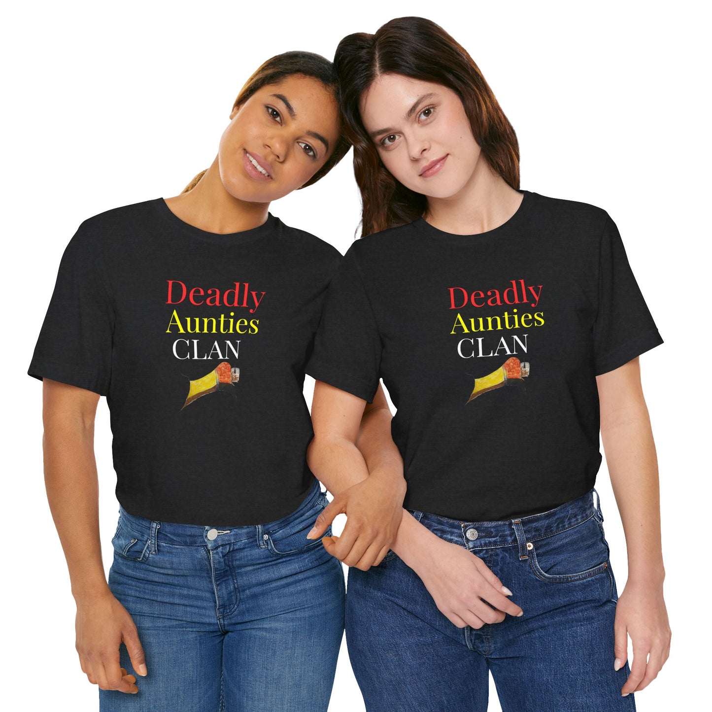 Deadly Aunties Clan - Blackfoot Ledger Art -  by Teague WestWolf GoodVoice - Unisex Tee