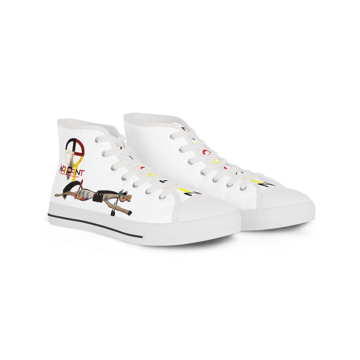 406Roots - Wear Your WarPaint - Men's High Top Sneakers MSRP $60