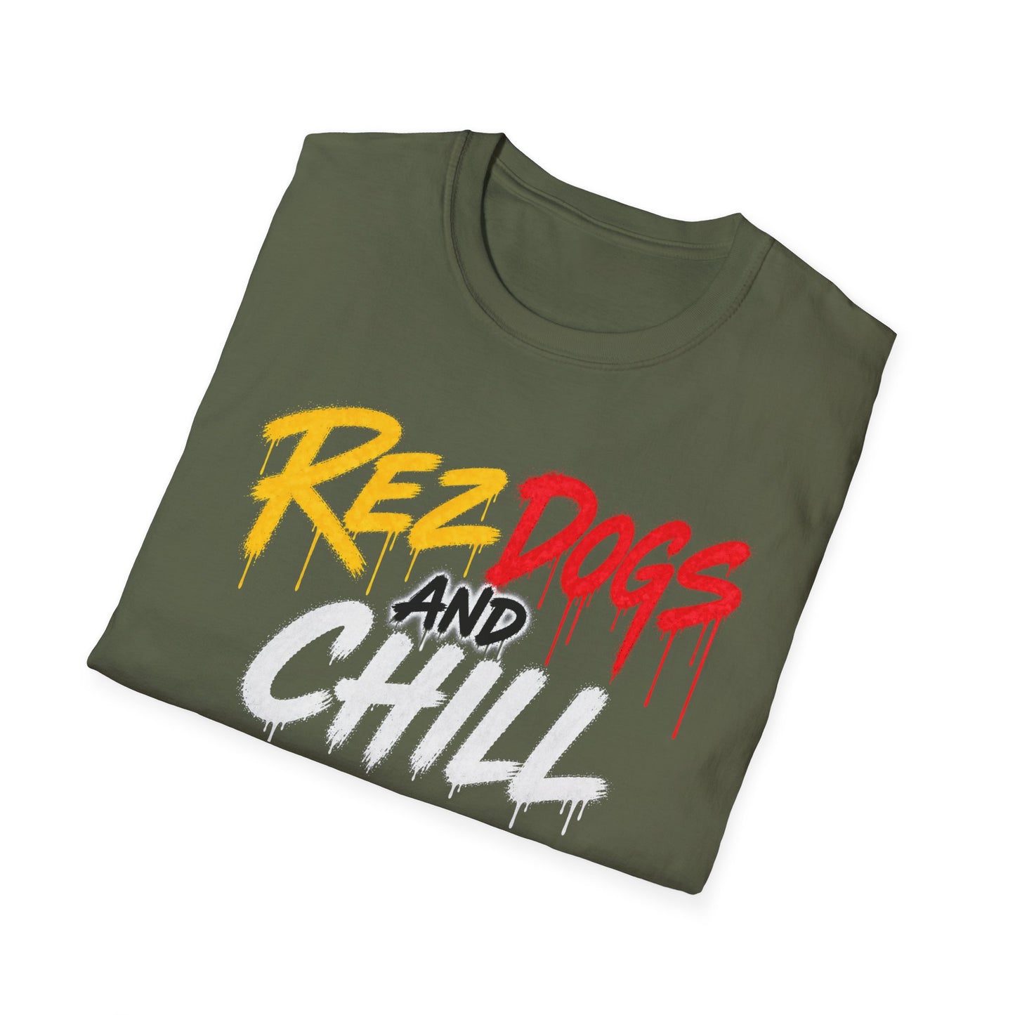 406WholeSale - MSRP $40 - Rez Dogs and Chill by Teague WestWolf GoodVoice T-Shirt