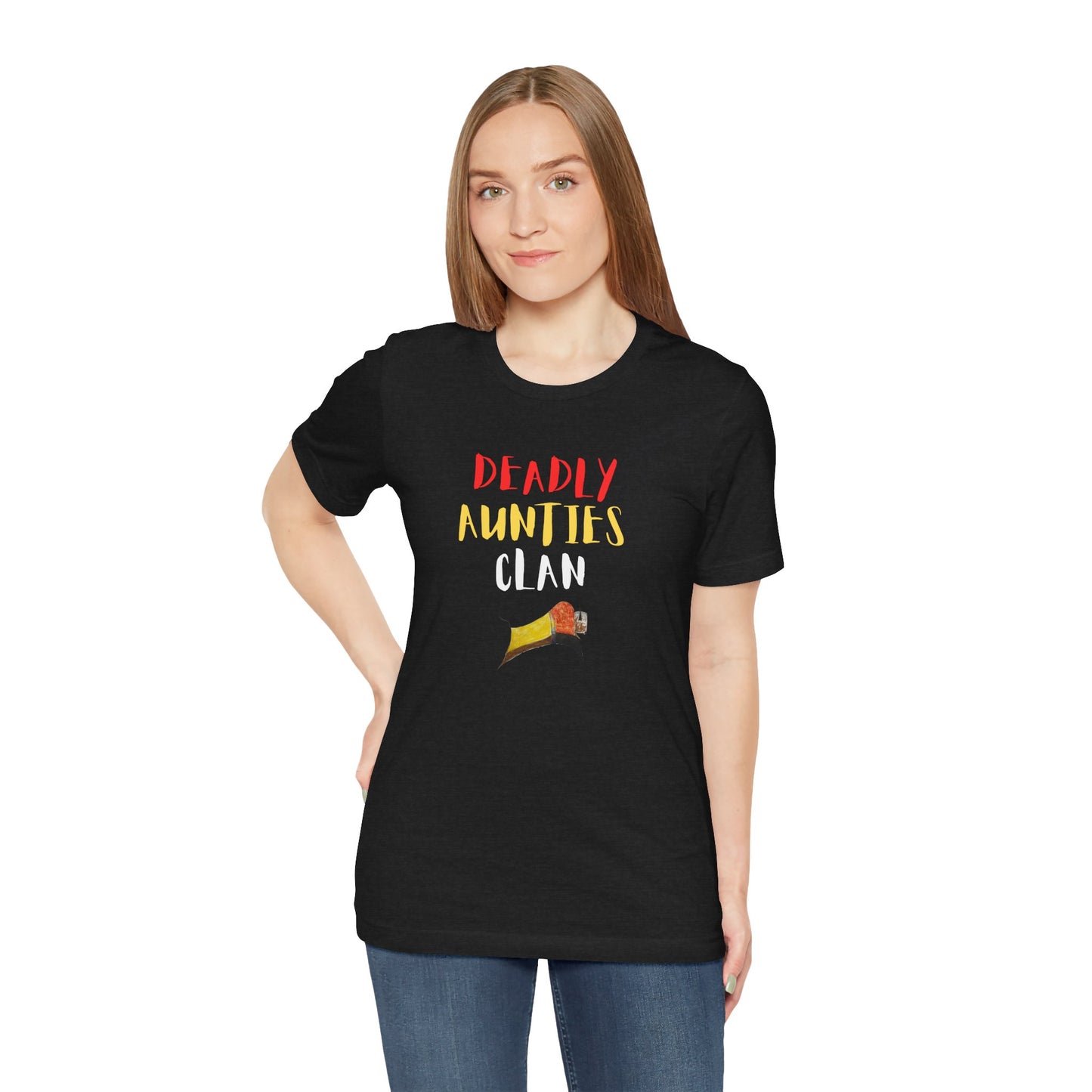 Version 2 -Deadly Aunties Clan - Blackfoot Ledger Art -  by Teague WestWolf GoodVoice - Unisex Tee