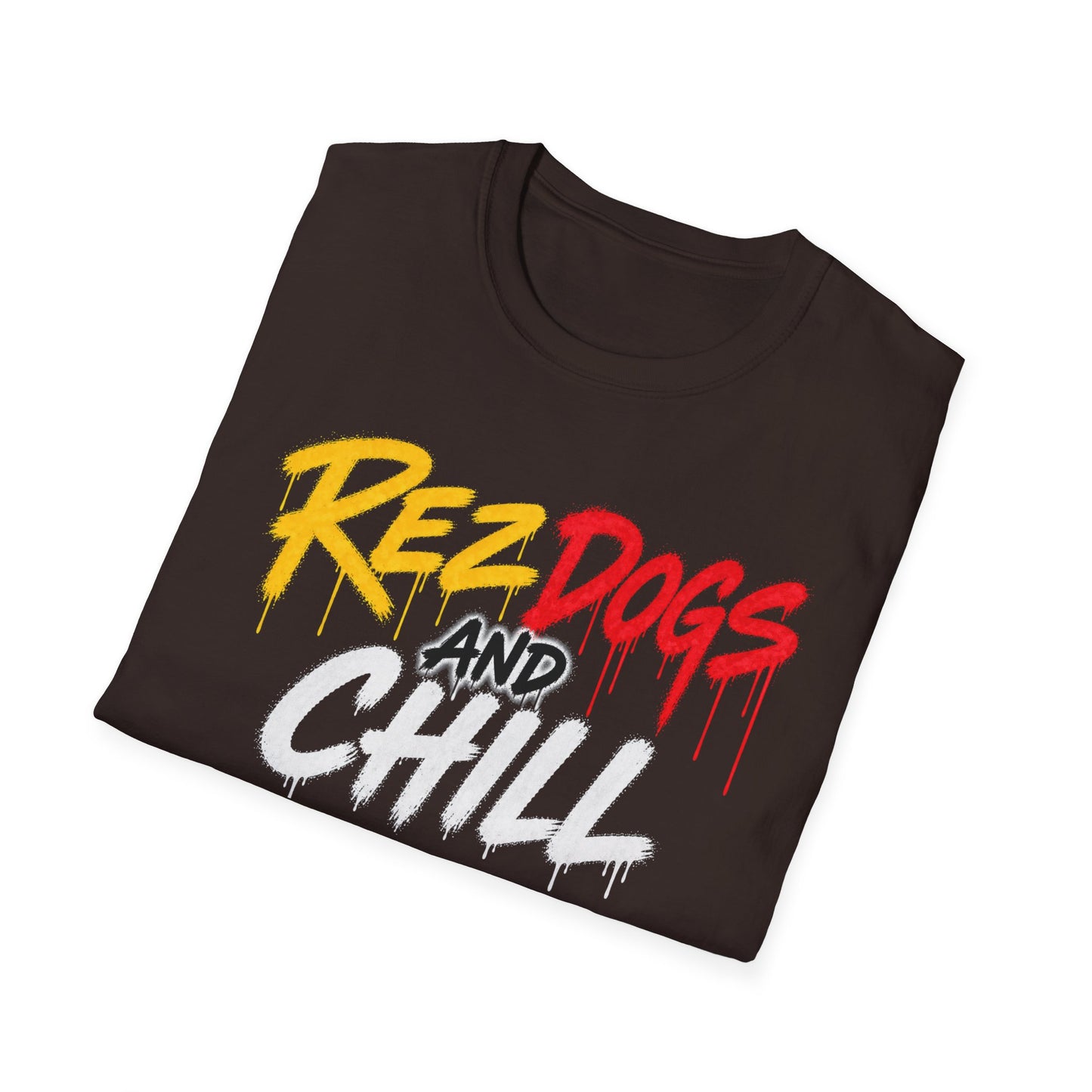 406WholeSale - MSRP $40 - Rez Dogs and Chill by Teague WestWolf GoodVoice T-Shirt