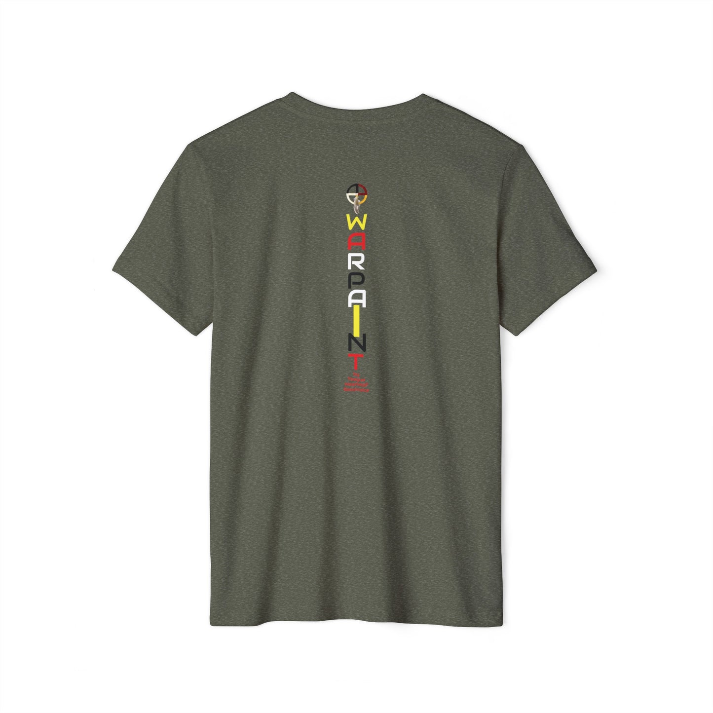 Wear Your WarChief - Piitaaki (Eagle Woman - Lily Gladstone) of the Siksikaitsitapi (Blackfoot Speaking Real People) - Unisex Recycled Organic T-Shirt