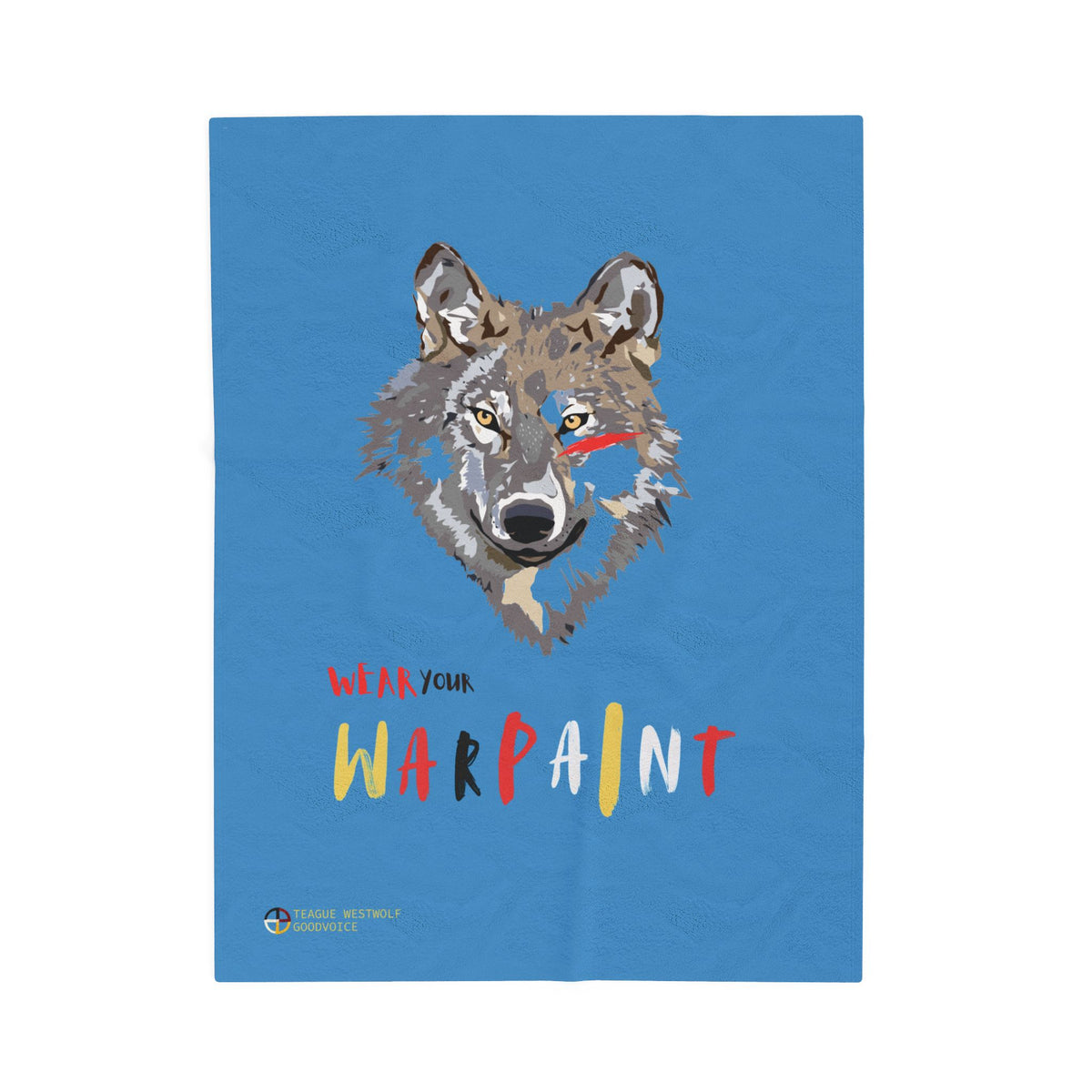 Wear Your WarPaint - Velveteen Plush Blanket