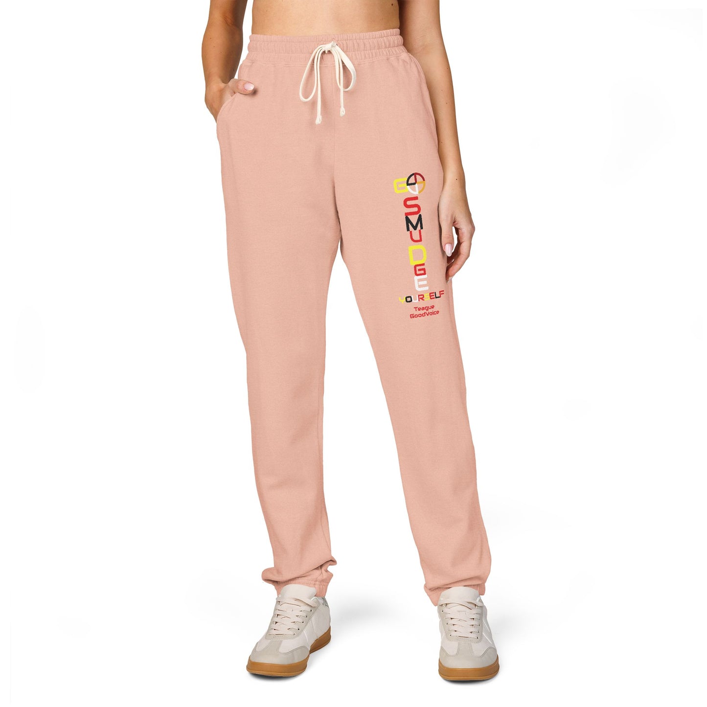 Embroidery Go Smudge YourSelf by Teague GoodVoice - Garment-Dyed Fleece Sweatpants