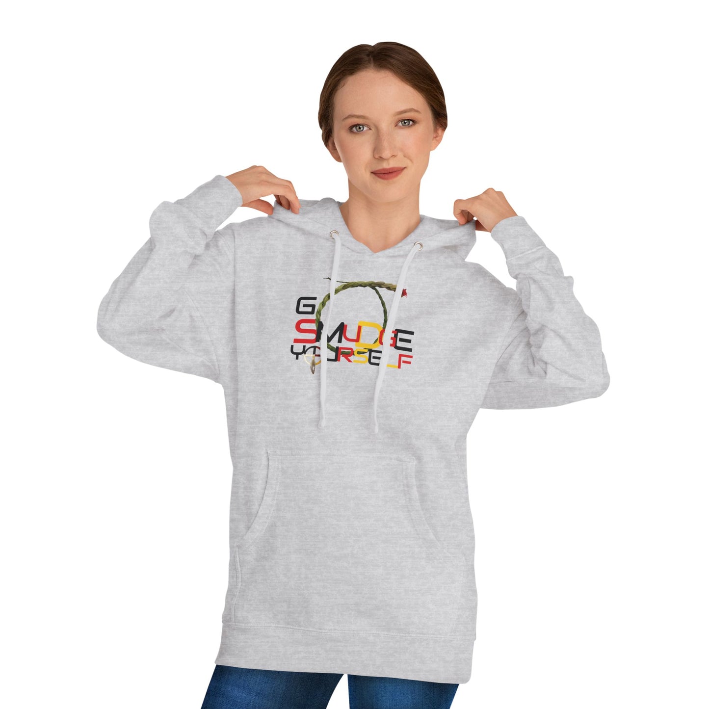 406WholeSale - Go Smudge YourSelf Medicine Wheel - Unisex Hooded Sweatshirt