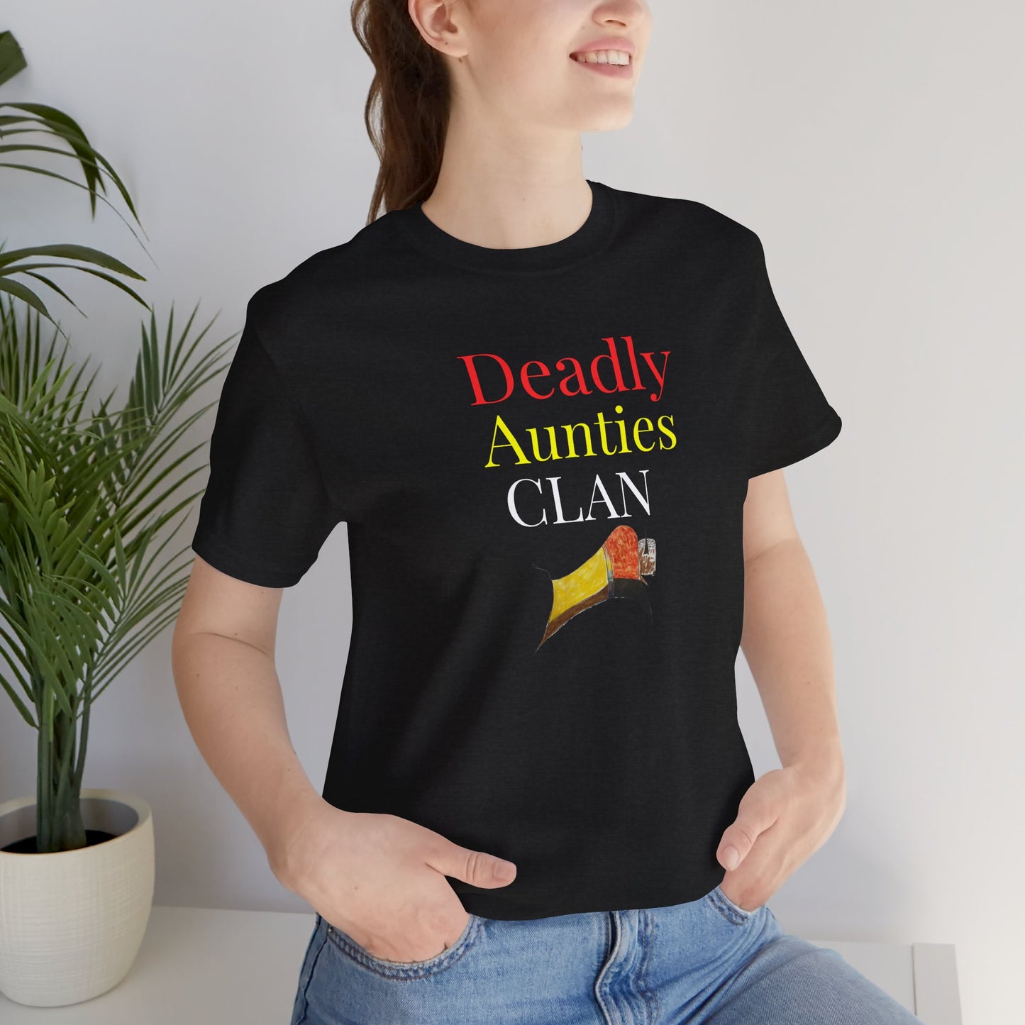 Deadly Aunties Clan - Blackfoot Ledger Art -  by Teague WestWolf GoodVoice - Unisex Tee