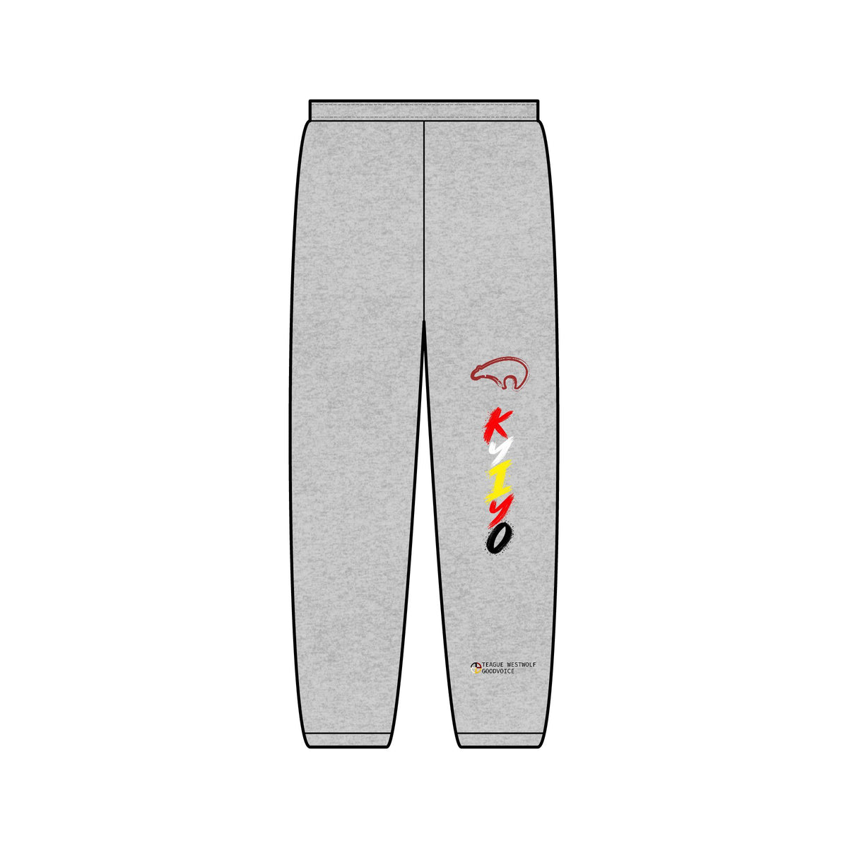 Kiyo Vertical Logo Sweatpants — Minimal Streetwear Joggers