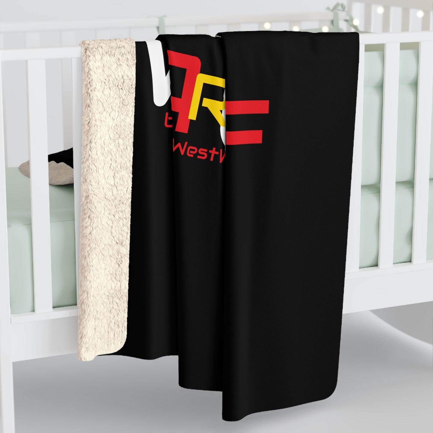 WarChief Sherpa Fleece Blanket — "Wear Your WarChief" Native Pride Design Teague WestWolf GoodVoice