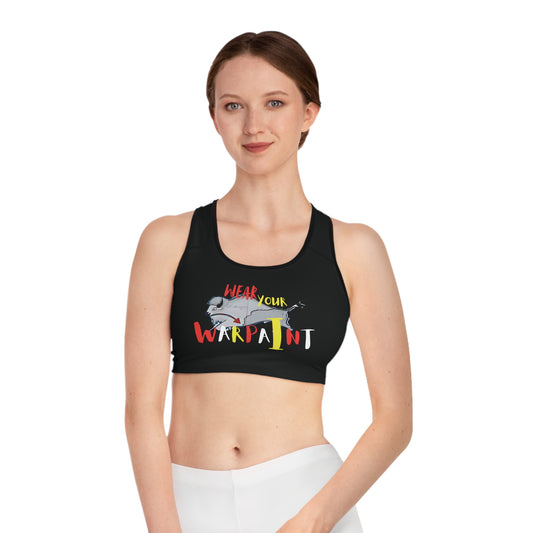Copy of 406WholeSale - Wear Your WarPaint Sports Bra - Empower Your Workout with Unique Design