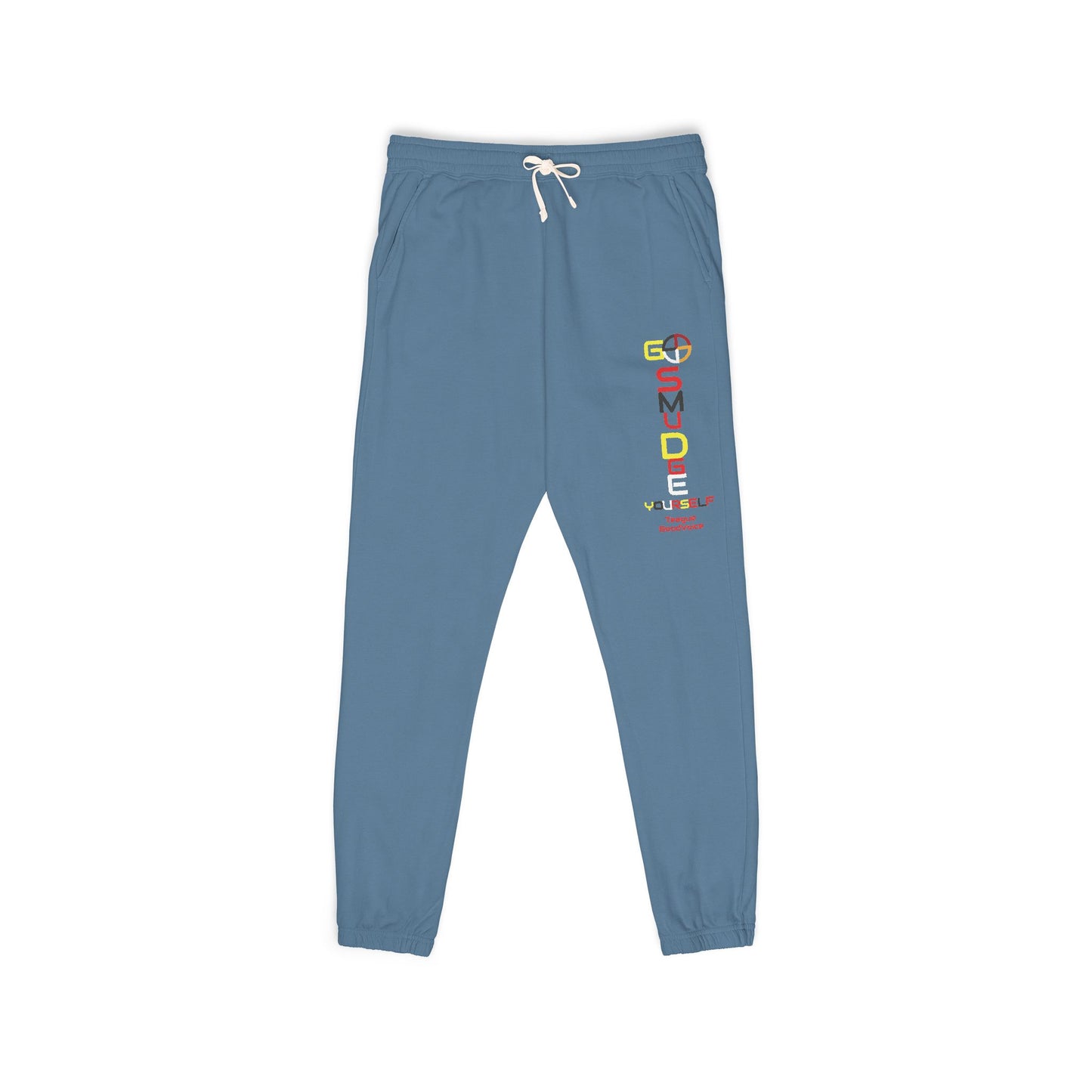 Embroidery Go Smudge YourSelf by Teague GoodVoice - Garment-Dyed Fleece Sweatpants