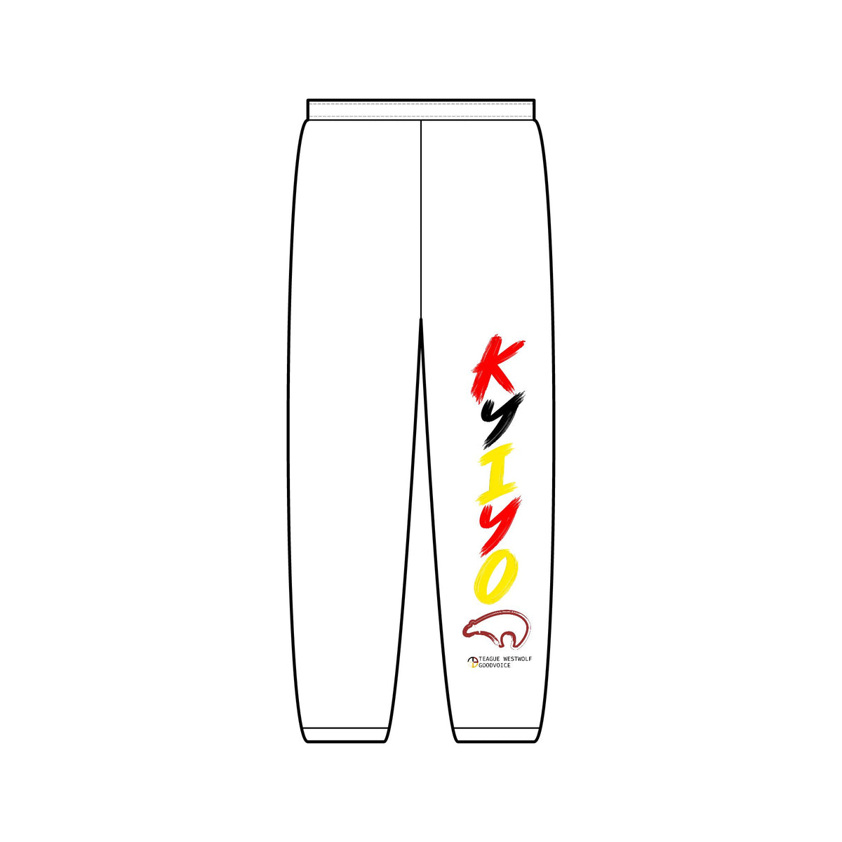 Kiyo Vertical Logo Sweatpants — Minimal Streetwear Joggers