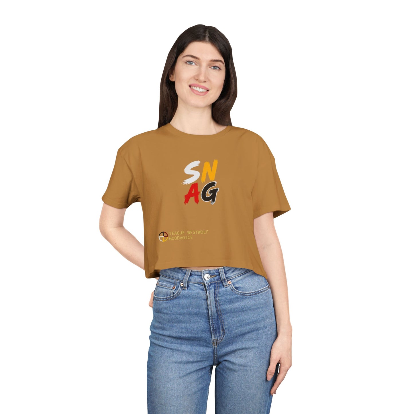 SNAG Graphic Crop Tee — Women's Urban Streetwear Top