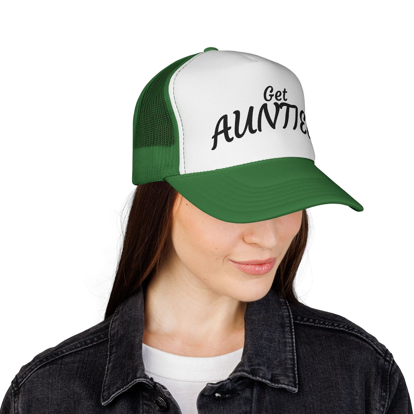 Get Auntie'd Trucker Hat - by Teague WestWolf GoodVoice