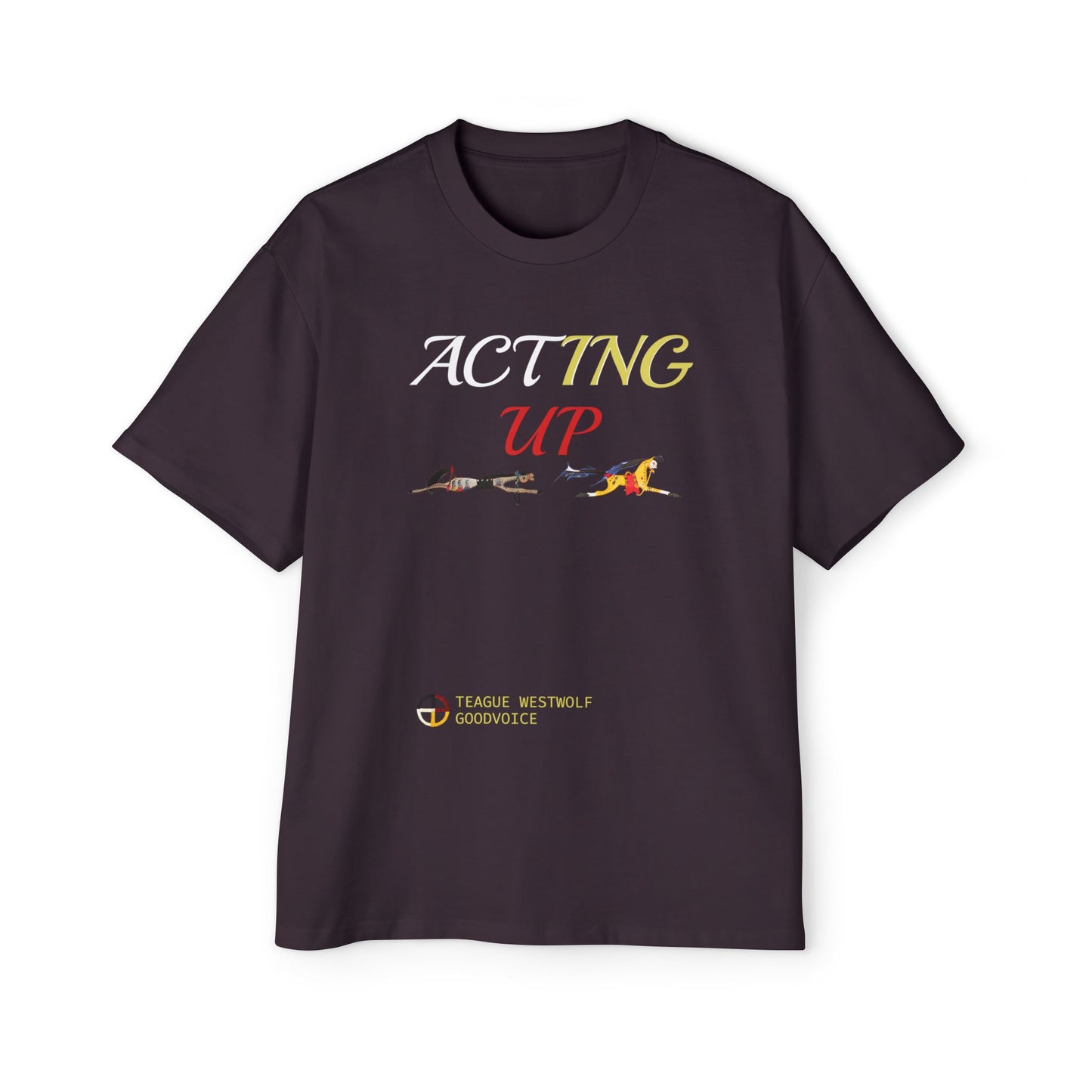 406Wholesale 5080 OVERSIZED - MSRP: $40 - Acting Up Medicine Wheel - Men's Oversized Graphic Tee