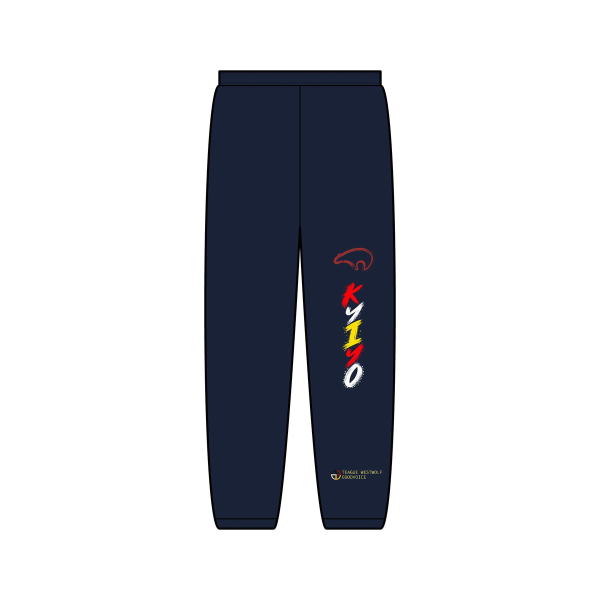 Kiyo Vertical Logo Sweatpants — Minimal Streetwear Joggers