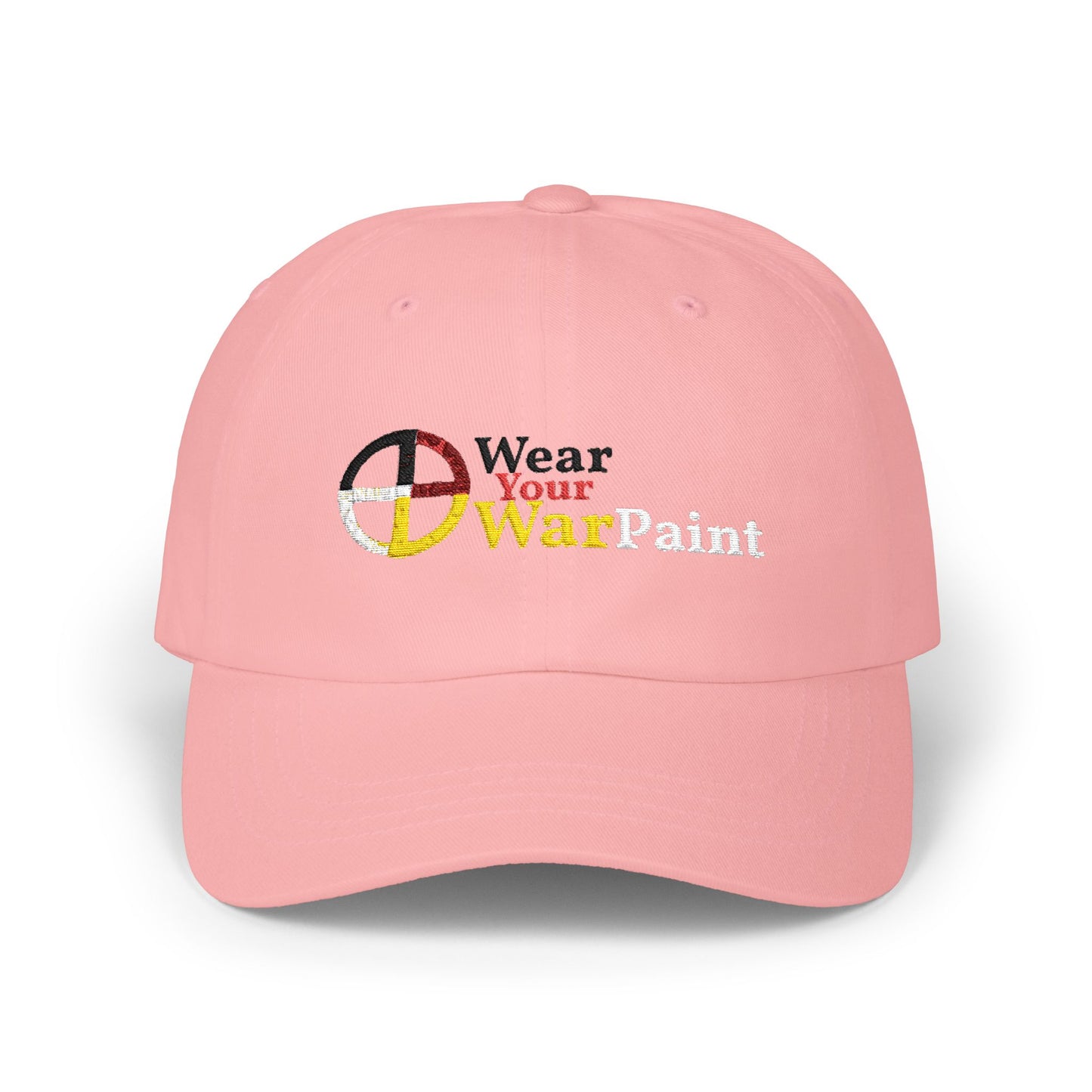 Dad Cap — "Wear Your War Paint" Medicine Wheel - Sign Baseball Hat