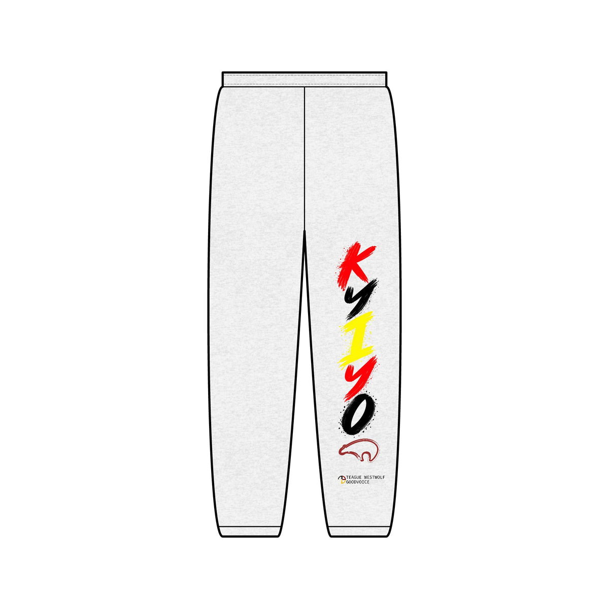 Kiyo Vertical Logo Sweatpants — Minimal Streetwear Joggers