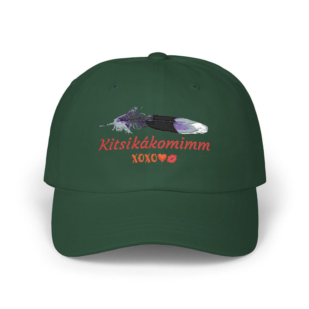 Kitsikákomimm Blackfoot word for “I Love You” Embroidery Dad Hat