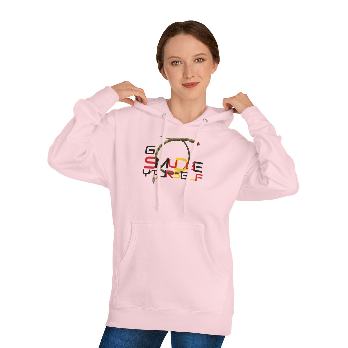 406WholeSale - Go Smudge YourSelf Medicine Wheel - Unisex Hooded Sweatshirt
