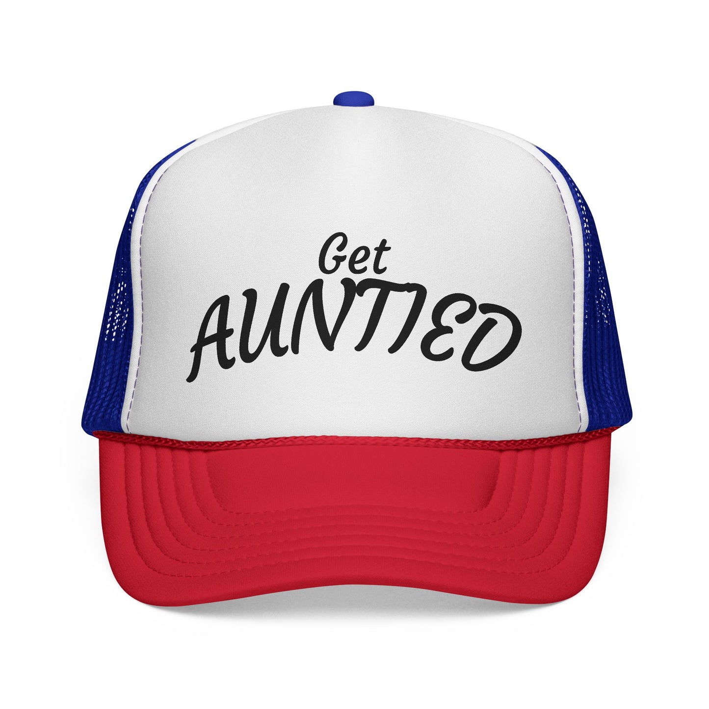 Get Auntie'd Trucker Hat - by Teague WestWolf GoodVoice
