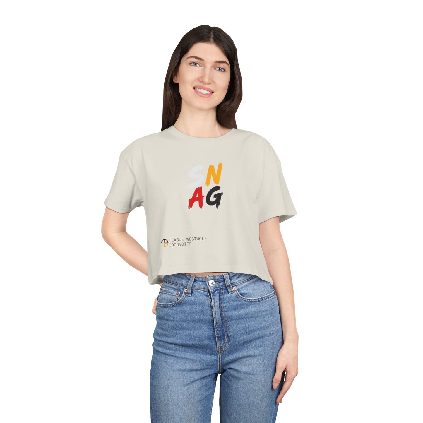 SNAG Graphic Crop Tee — Women's Urban Streetwear Top