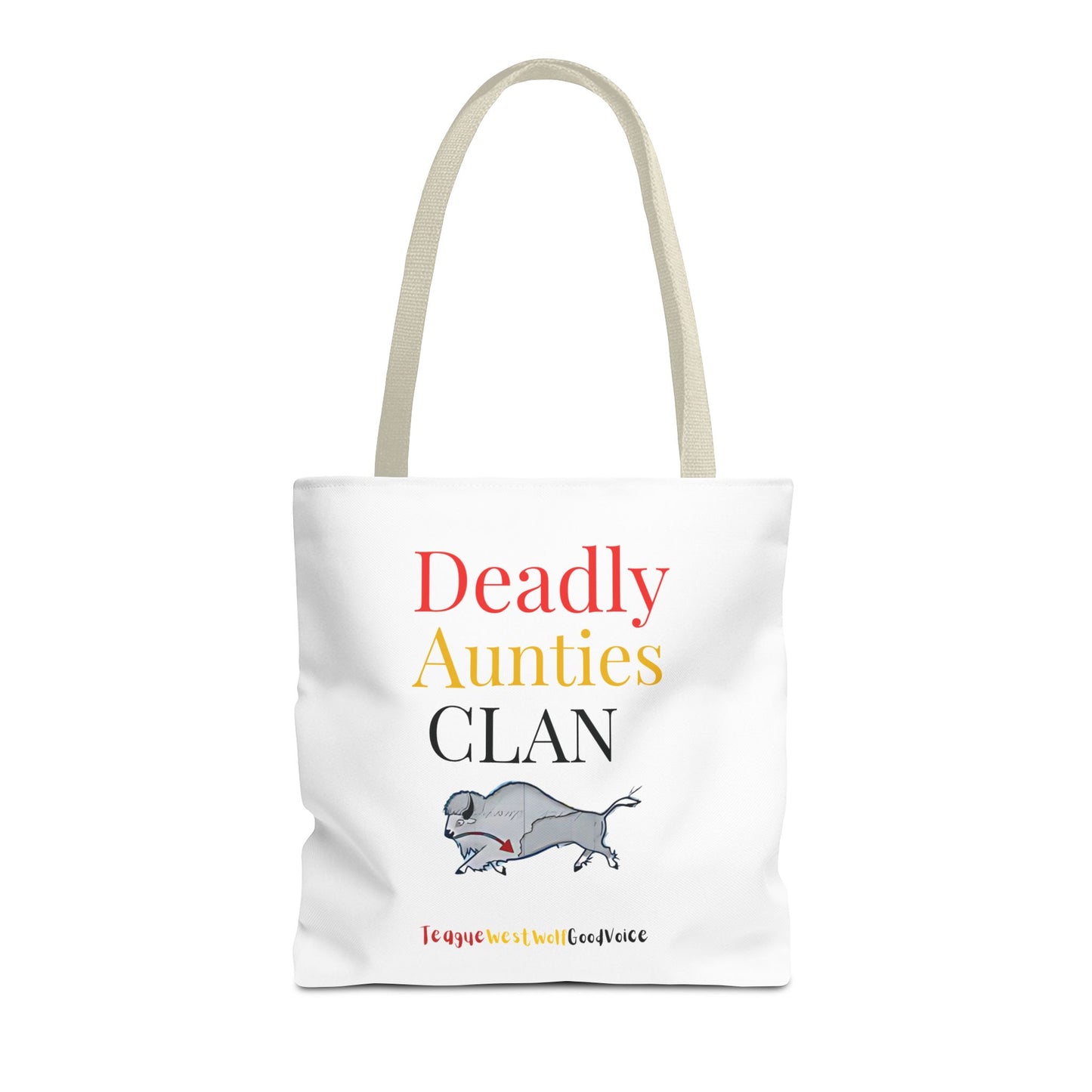 Deadly Aunties Clan Tote Bag by Teague WestWolf GoodVoice
