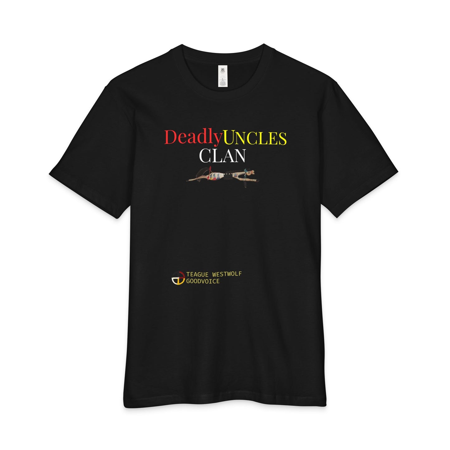 406WholeSale - Deadly Uncles Clan Tee — Graphic Men's T‑Shirt with Vintage Guns Design