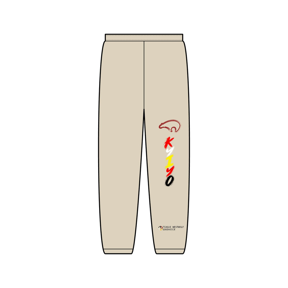 Kiyo Vertical Logo Sweatpants — Minimal Streetwear Joggers