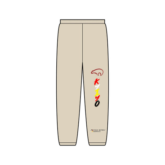 Kiyo Vertical Logo Sweatpants — Minimal Streetwear Joggers