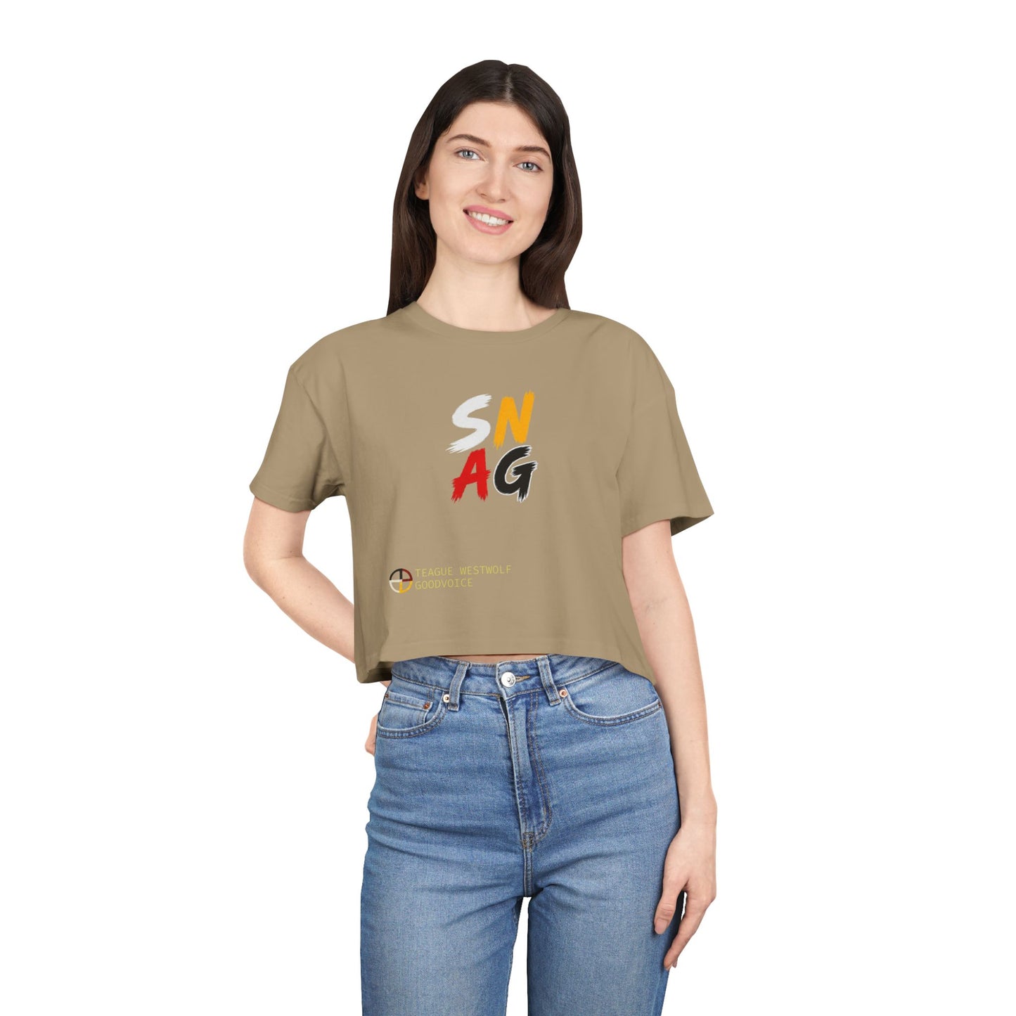 SNAG Graphic Crop Tee — Women's Urban Streetwear Top