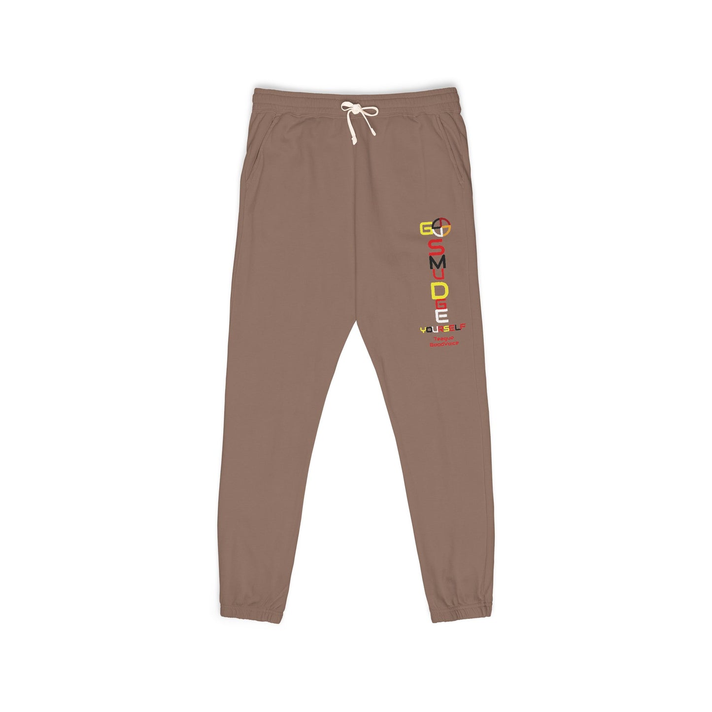 Embroidery Go Smudge YourSelf by Teague GoodVoice - Garment-Dyed Fleece Sweatpants