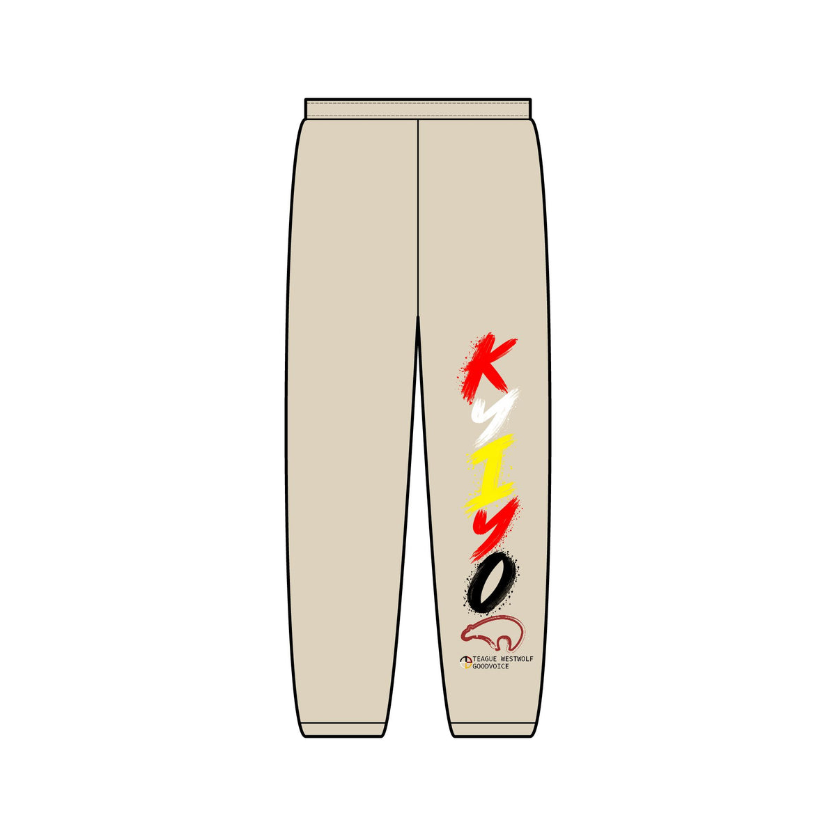 Kiyo Vertical Logo Sweatpants — Minimal Streetwear Joggers