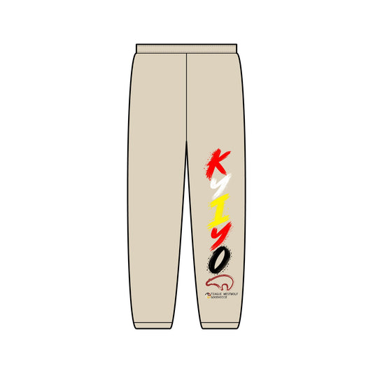 Kiyo Vertical Logo Sweatpants — Minimal Streetwear Joggers