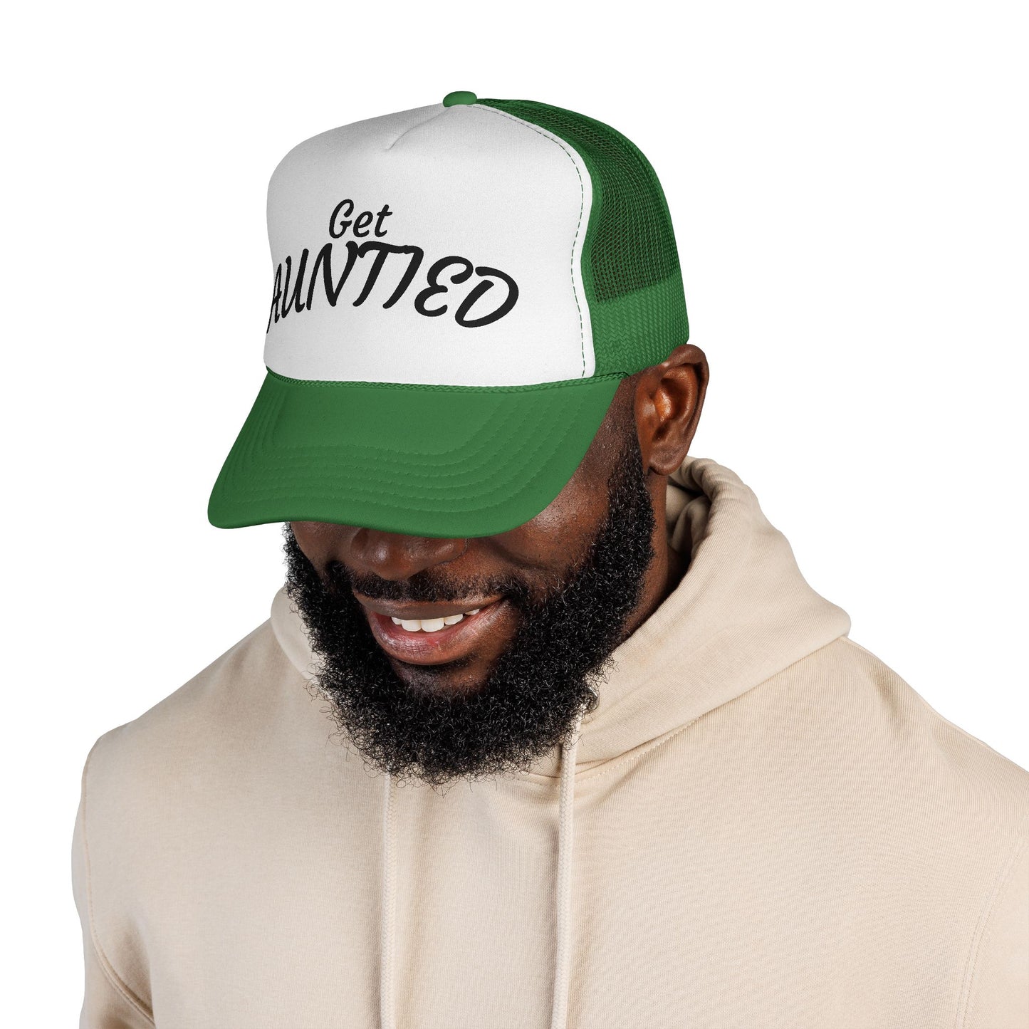 Get Auntie'd Trucker Hat - by Teague WestWolf GoodVoice