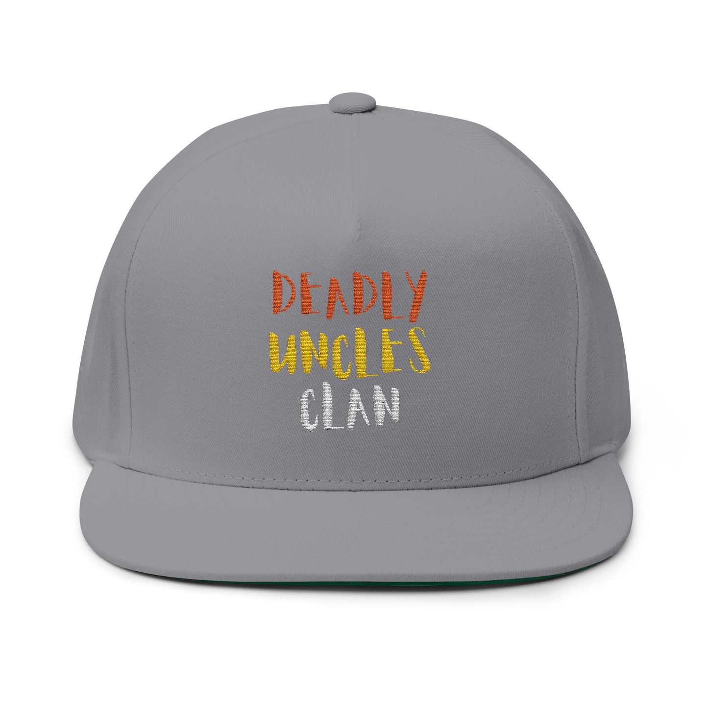 Flat Bill Cap — "Deadly Uncle's Clan" Embroidered Snapback Hat