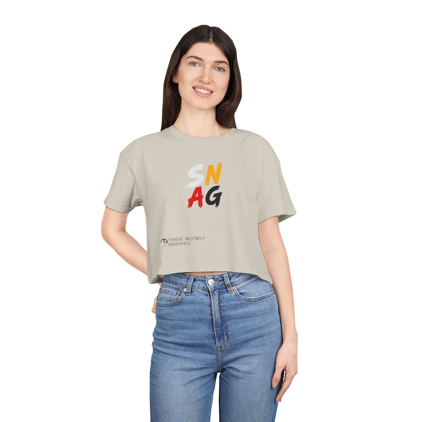 SNAG Graphic Crop Tee — Women's Urban Streetwear Top