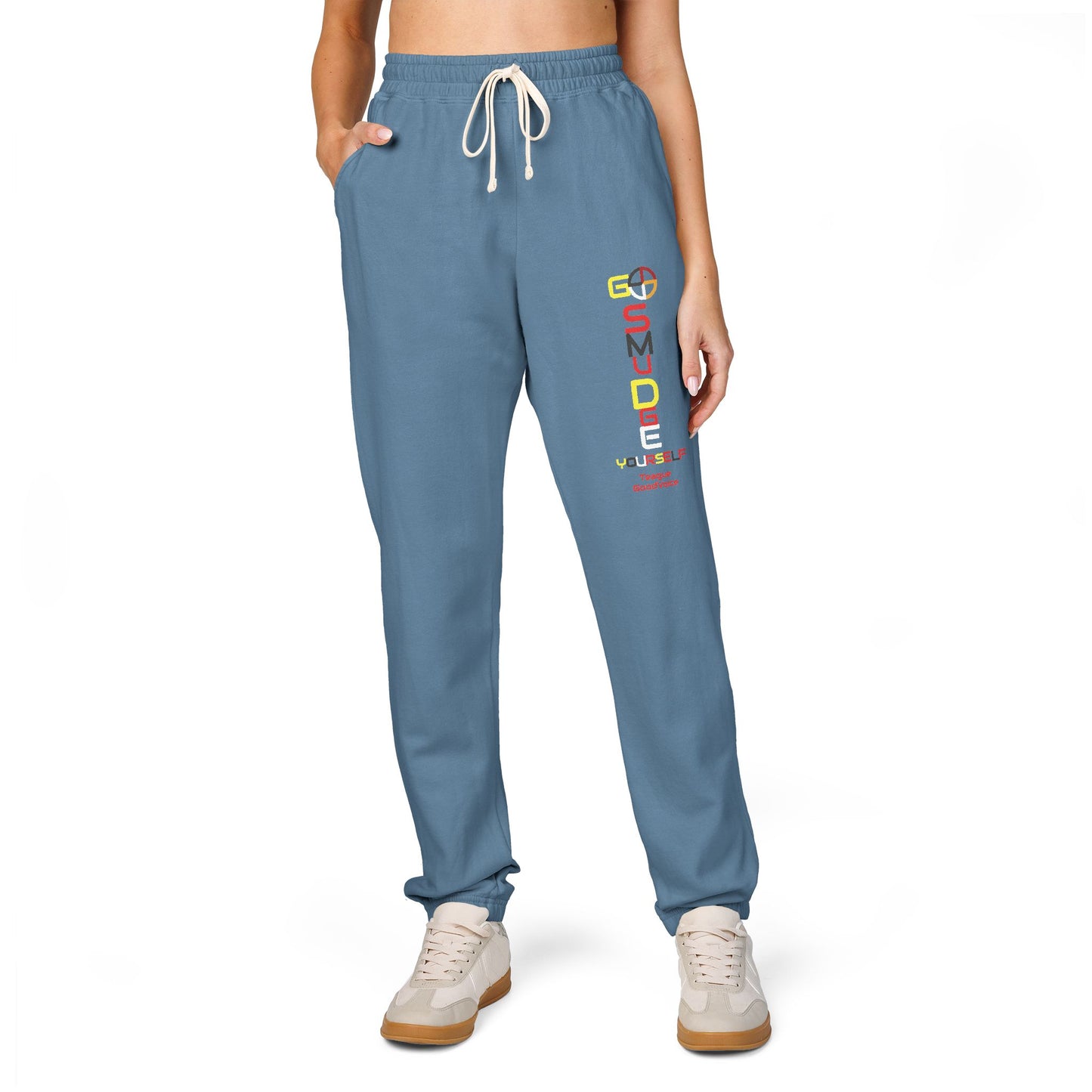 Embroidery Go Smudge YourSelf by Teague GoodVoice - Garment-Dyed Fleece Sweatpants