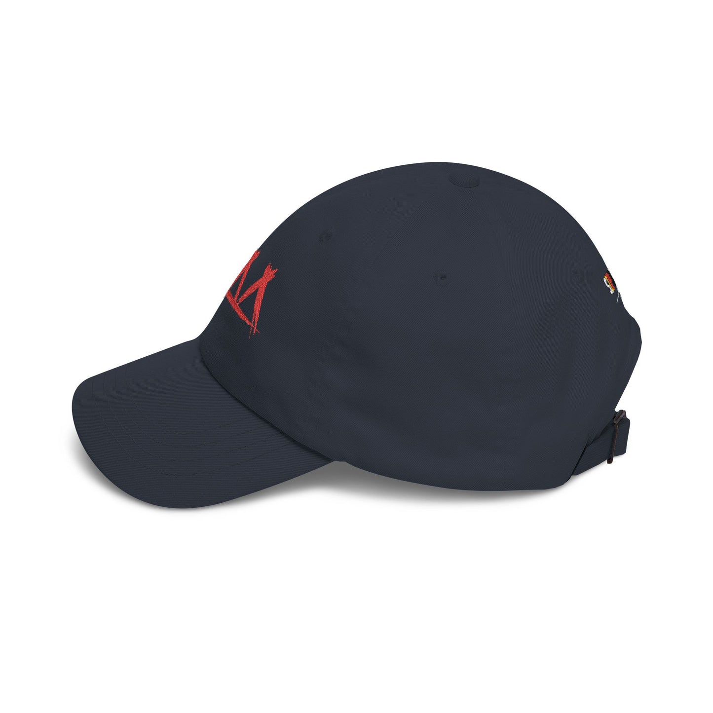 Dad Cap with Red Triple-Tipis Sketch Embroidery