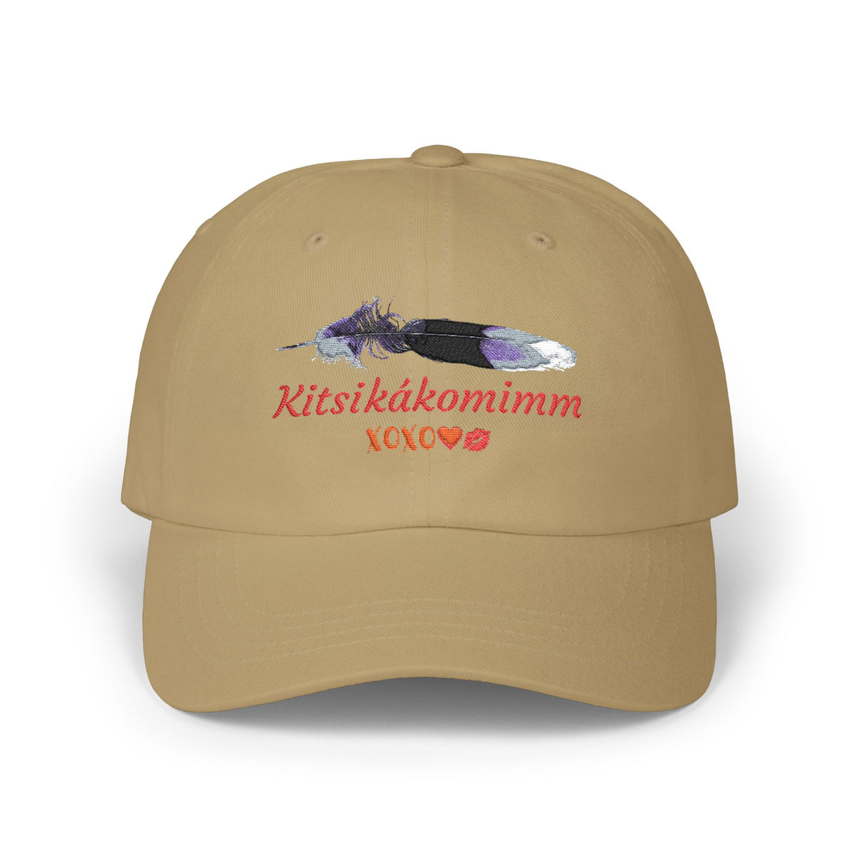 Kitsikákomimm Blackfoot word for “I Love You” Embroidery Dad Hat