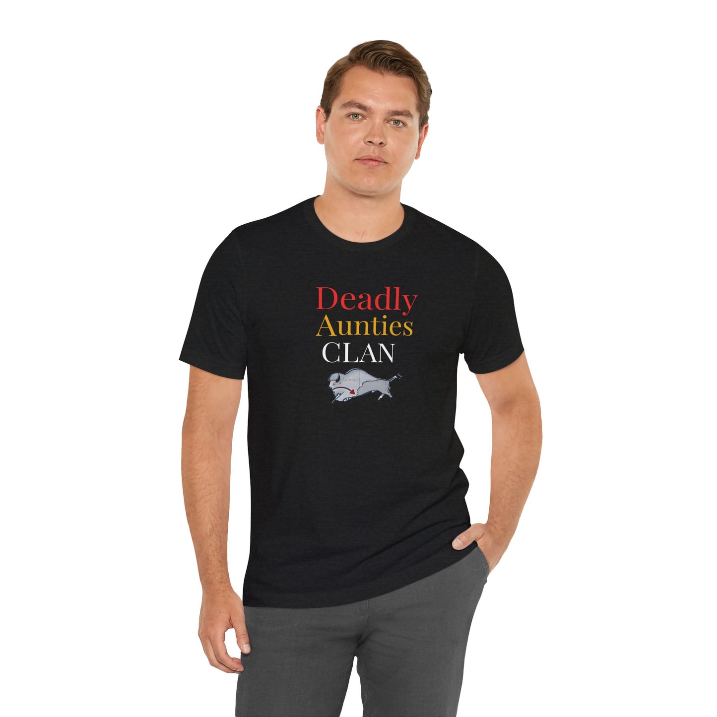 Deadly Aunties Clan - Blackfoot Ledger Art -  by Teague WestWolf GoodVoice - Unisex Tee