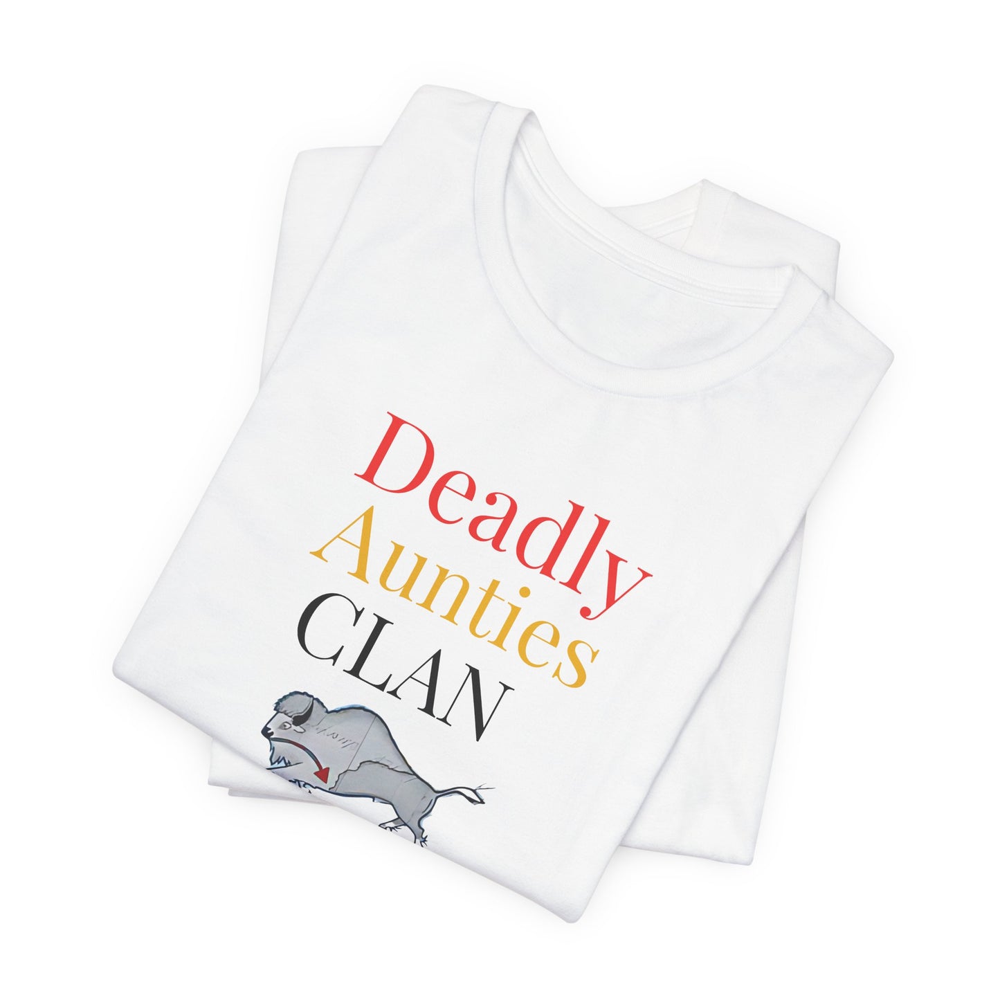Deadly Aunties Clan - Blackfoot Ledger Art -  by Teague WestWolf GoodVoice - Unisex Tee