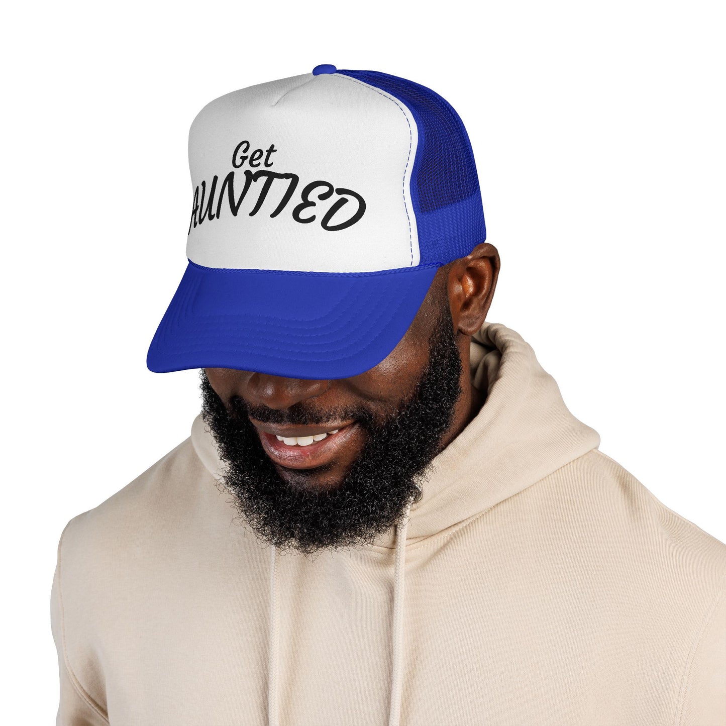Get Auntie'd Trucker Hat - by Teague WestWolf GoodVoice