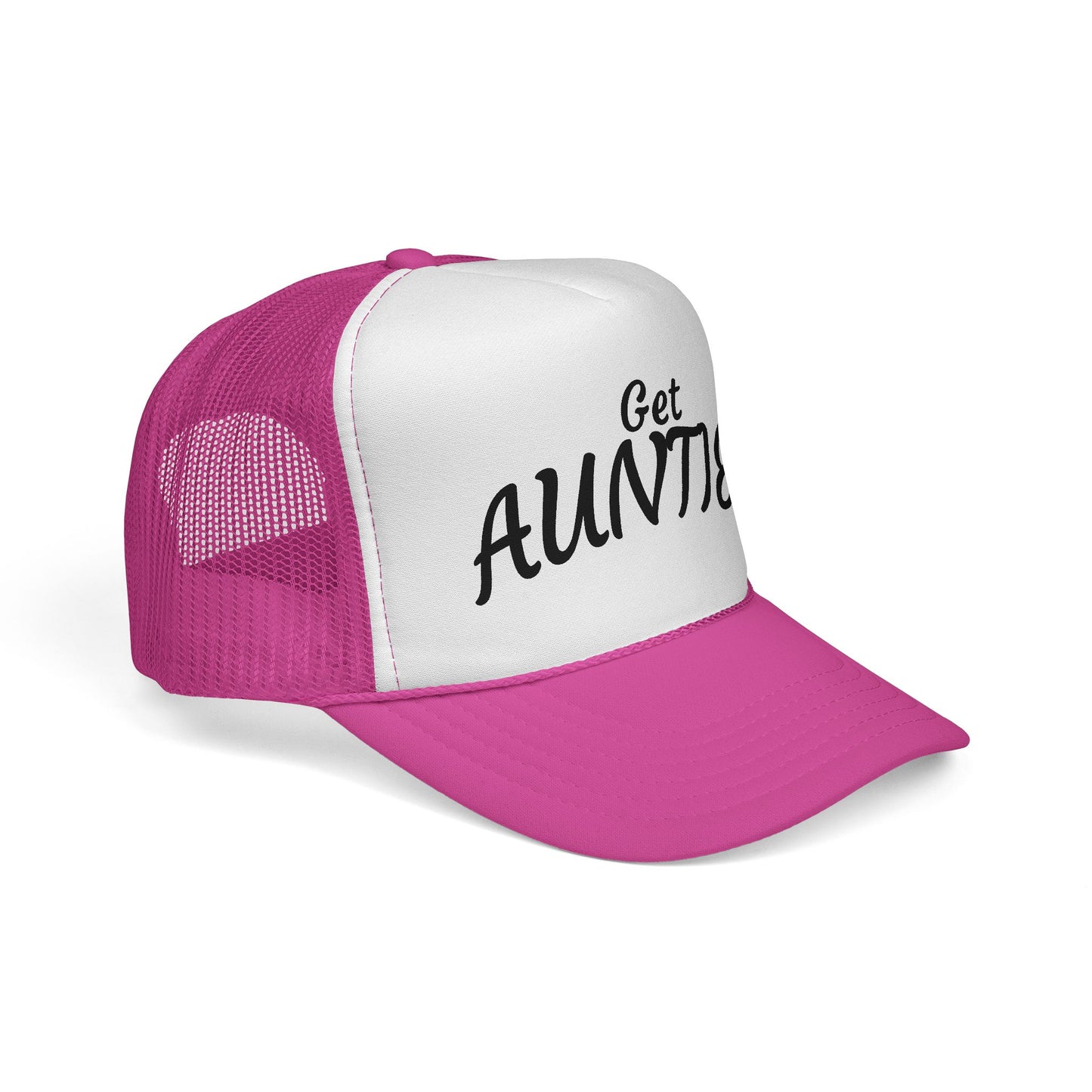Get Auntie'd Trucker Hat - by Teague WestWolf GoodVoice