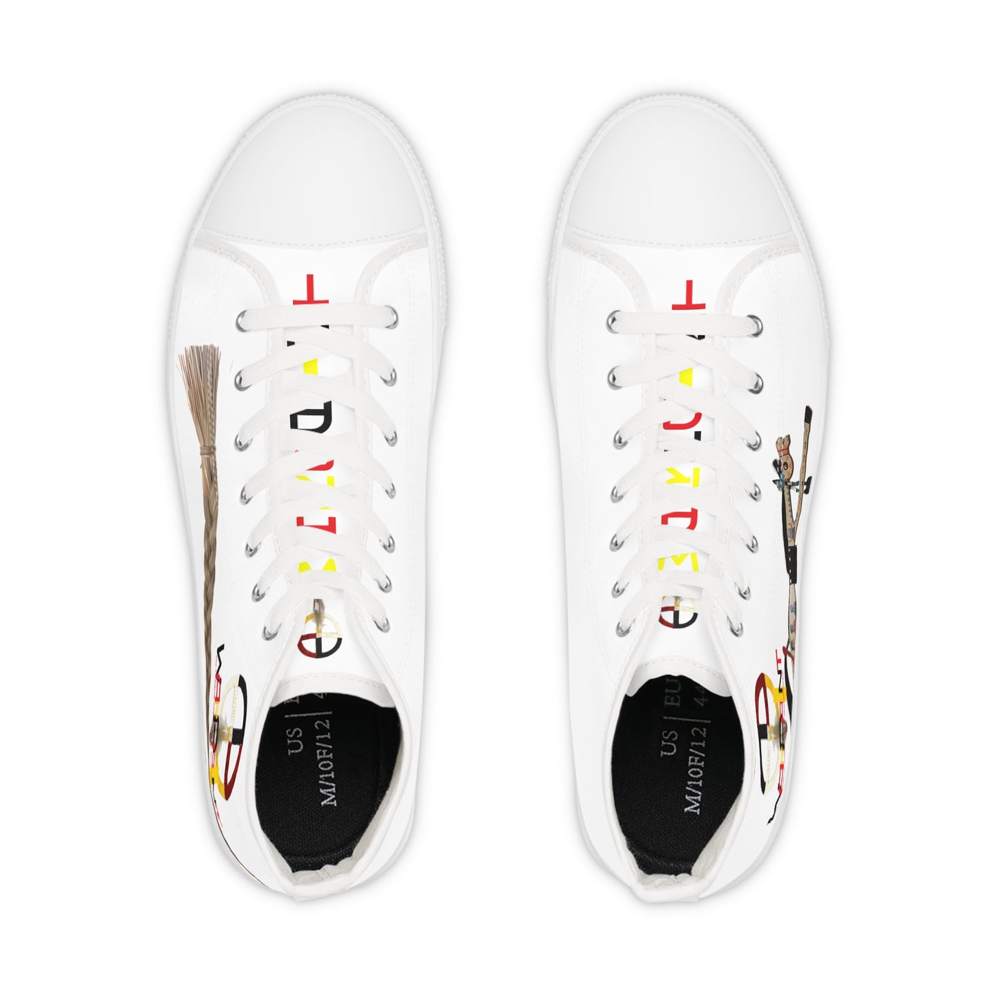406Roots - Wear Your WarPaint - Men's High Top Sneakers MSRP $60