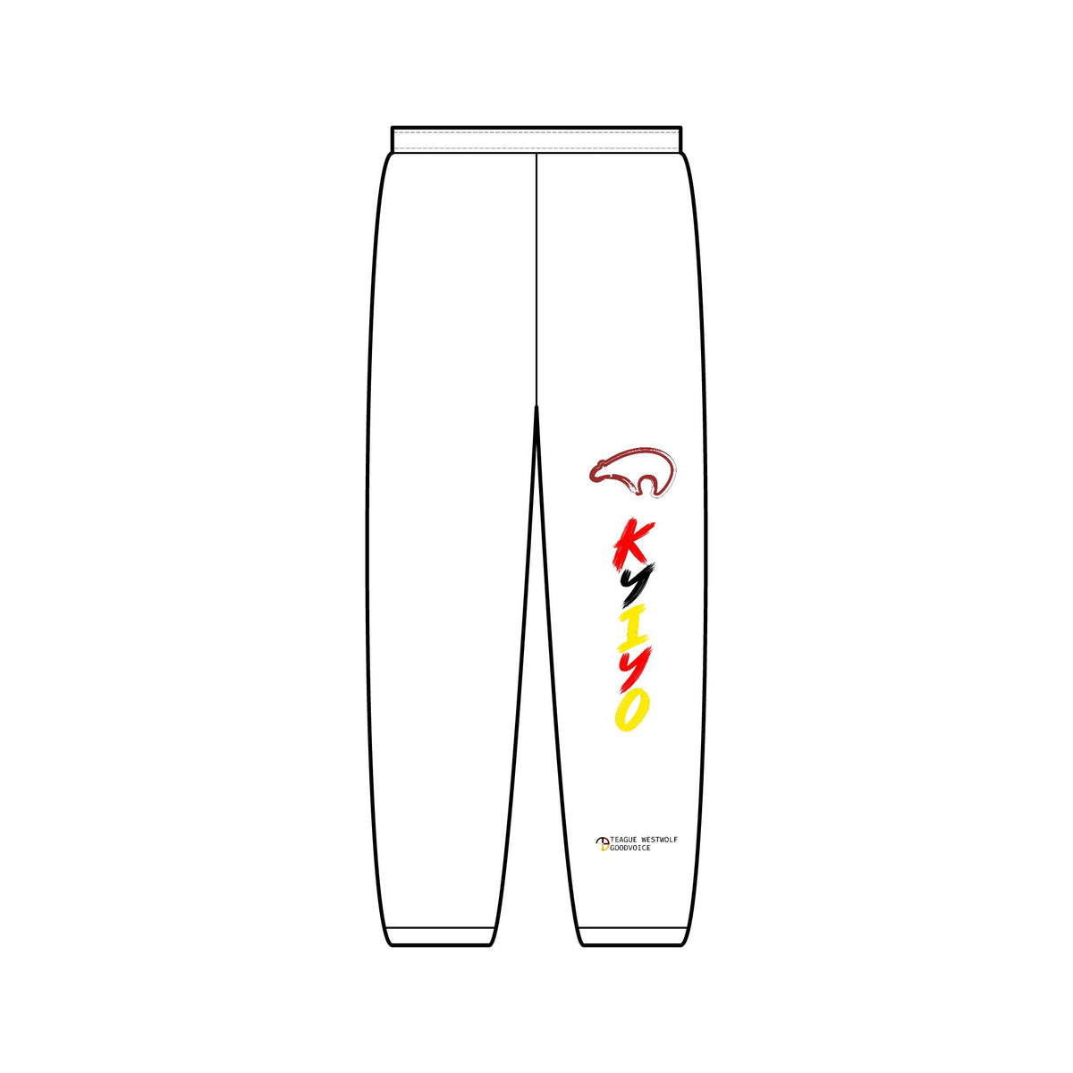 Kiyo Vertical Logo Sweatpants — Minimal Streetwear Joggers
