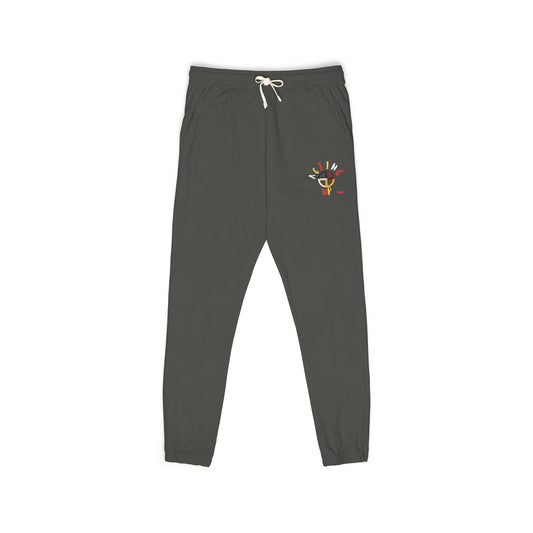 Embroidered "Acting Up" - Garment-Dyed Fleece Sweatpants