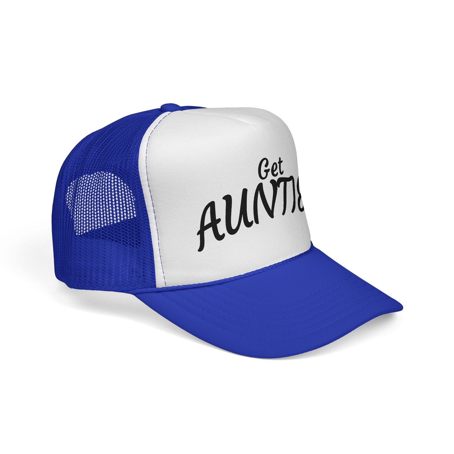 Get Auntie'd Trucker Hat - by Teague WestWolf GoodVoice